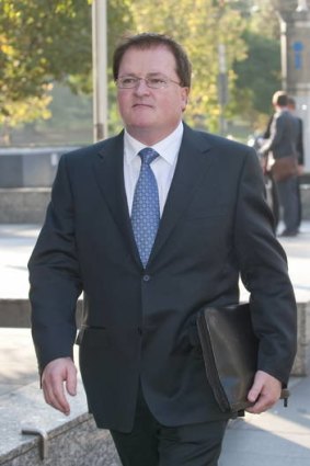 PWC partner Stephen Cougle leaving the Federal Court in Melbourne.
