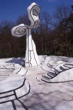 Striking: The monumental 1974 sculpture <i>Jardin d'email</i> by Jean Dubuffet at the Kroller-Muller museum and sculpture park.