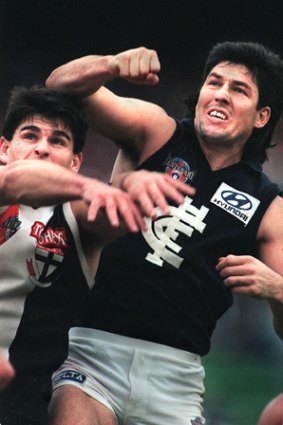 In action as Carlton captain.