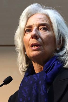 Calls for action: International Monetary Fund chief Christine Lagarde.