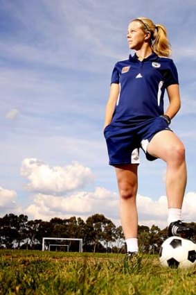 Melbourne Victory's W-League player Amy Jackson.