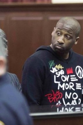 New York Knicks point guard Raymond Felton attends his arraignment at the Manhattan Criminal Court in February. Felton was arrested on felony gun possession charges.