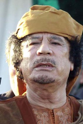 Muammar Gaddafi ... accused.