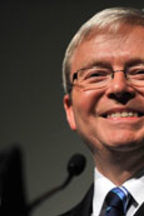 Earnings assessed ... The wealth of Prime Minister Kevin Rudd was calculated at $56 million by BRW.