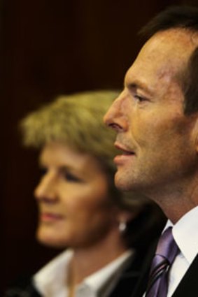 Tony Abbott and Julie Bishop.