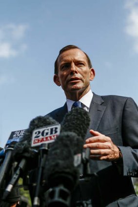 Change of plans: Prime Minister Tony Abbott.