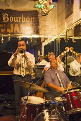 Maison Bourbon on Bourbon Street in the French Quarter is a hot spot for jazz music.