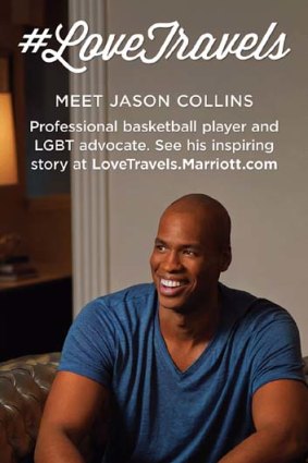 The ad featuring NBA player Jason Collins.
