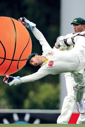 Accidental tourist: Matthew Wade injured himself playing basketball in India, but because of a dispute with the BCCI we have to jump through hoops to portray the incident.