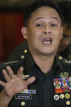 Accusation: Philippines armed forces chief Gregorio Catapang.