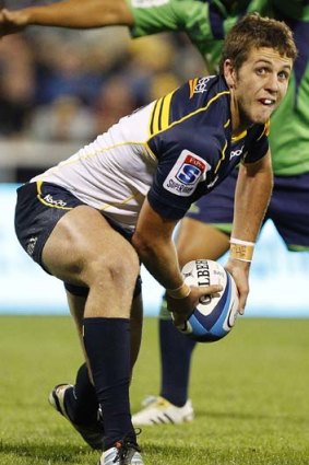 "The logical thing is a guy like Zack, who has run a lot more with Ian Prior, pictured, in the other group and it's quite nice he gets to play with Ian as well" ... Brumbies coach Jake White.