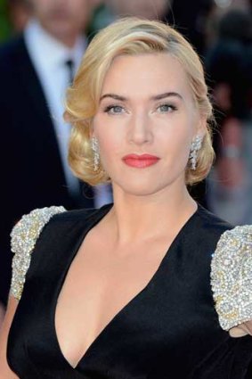 Elegant earlier this year ... Kate Winslet is now going rock'nroll.