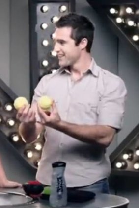 Pardon the pun ... a pair of tennis balls come up shiny.