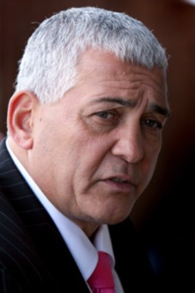 Mick Gatto, allegedly hired by Autobarn director Garry Dumbrell to to negotiate in a land dispute with his elderly neighbours.