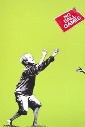 Banksy’s <i>No Ball Games</i>.