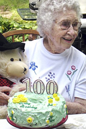 Elizabeth Barrow celebrates her 100th birthday.