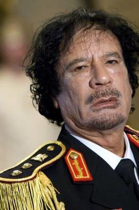 Lost opportunity ... the late Libyan leader Muammar Gaddafi.