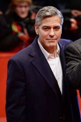 George Clooney attends 'The Monuments Men' premiere during 64th Berlinale International Film Festival in Berlin, Germany.