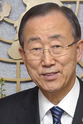 UN Secretary General Ban Ki-moon.