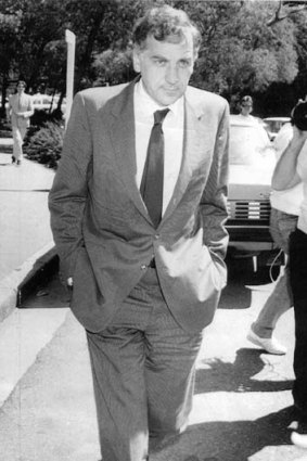 Mr Kalajzich leaves court in 1986.
