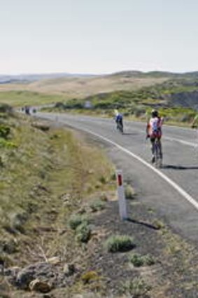 Cyclists breeze along an old favourite, the Great Ocean Road.