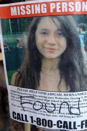 Missing for nine months: Abby Hernandez.