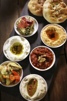 Go-to dish: The Mezebar meze board to share.