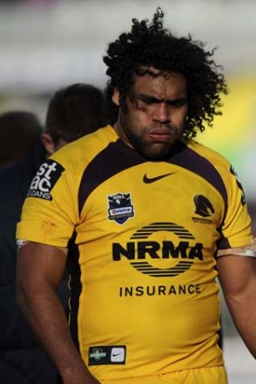 Weak link ... the Broncos have been vulnerable on their left edge where Gerard Beale, Justin Hodges and Sam Thaiday reside. 41 per cent of their conceded tries have been scored in the area.