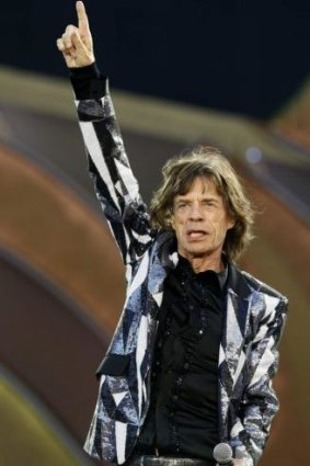 Mick Jagger might be number one on stage. but he's not on the soccer field.