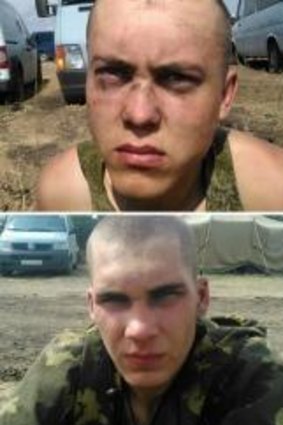 Pictures released by Ukraine purportedly show Russian paratroopers captured in Donetsk.