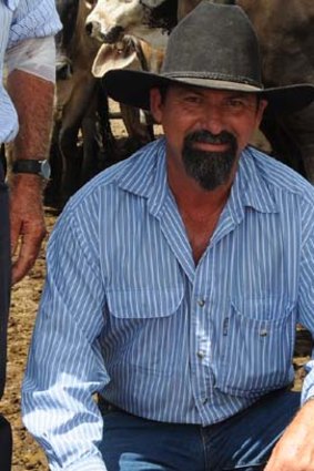 Died after allegedly being punched by Craig Field ... Kelvin Kane, pictured at a cattle sale in February this year.