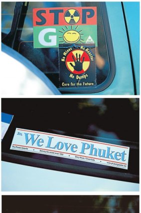 Windows on life: car stickers provide an insights into people's passions.