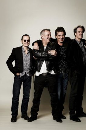 Cold Chisel members Phil Small, Jimmy Barnes, Ian Moss and Don Walker.