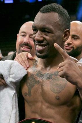 Austin Trout after beating Miguel Cotto.
