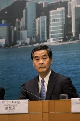 Hong Kong chief executive CY Leung in September.