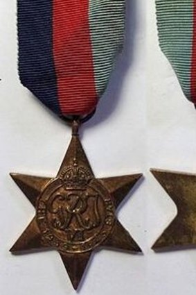 The 1939-1945 Star stolen from Ken Handford's home.