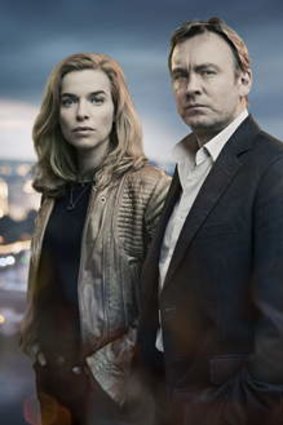 Pay TV: Philip Glenister (centre), Thekla Reuten and David Suchet star in <i>Hidden's</i> tale of murder and intrigue.