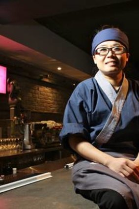 PaperPlanes' chef Jin Kung tucks into ramen and curry.