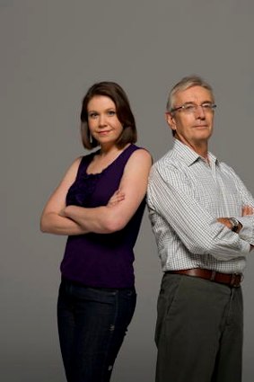 Adversaries ... former senator and Liberal Party backroom operator Nick Minchin and Anna Rose, co-founder of the Australian Youth Climate Coalition.