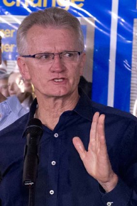 Playing down chances: The LNP's Bill Glasson is doing well in polls.