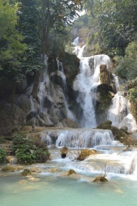 A waterfall near the refuge.