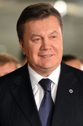 Off sick: Ukrainian President Viktor Yanukovich.