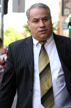 Fraud ... Dimitri de Angelis arrives at court on Wednesday. He admitted he deserved prison time.