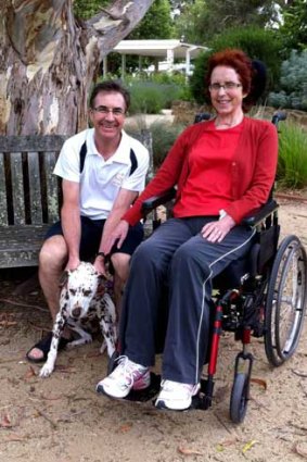 Married doctors John Jarman and Heather Hunter in a Sale park.