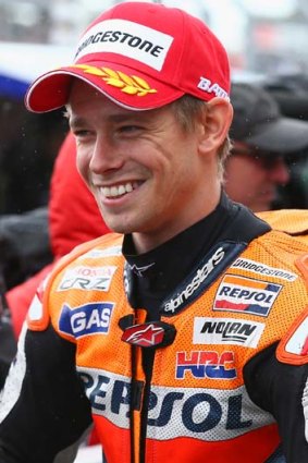 From two wheels to four: Casey Stoner.