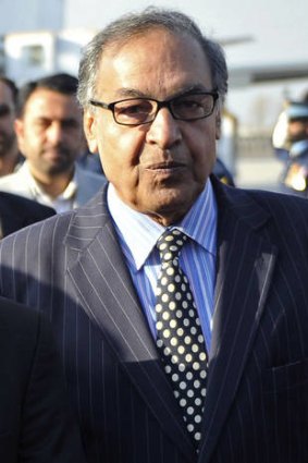 Pakistani textile minister Makhdoom Shahabuddin.