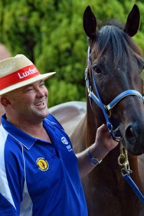 Trainer Peter Moody with Black Caviar.