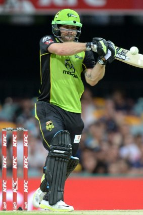 Aiden Blizzard of the Sydney Thunder will be presenting medallions to children who participate in the DreamCricket Festival at Kingston Oval on March 23.