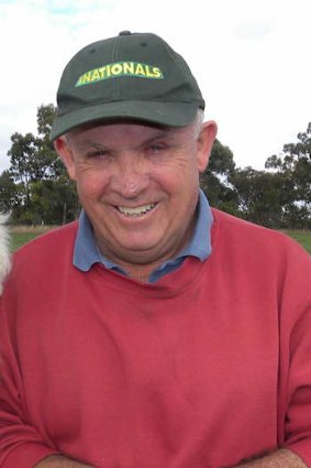 Senator John Williams at his property in New South Wales.