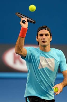 No introduction needed: Roger Federer in Melbourne.